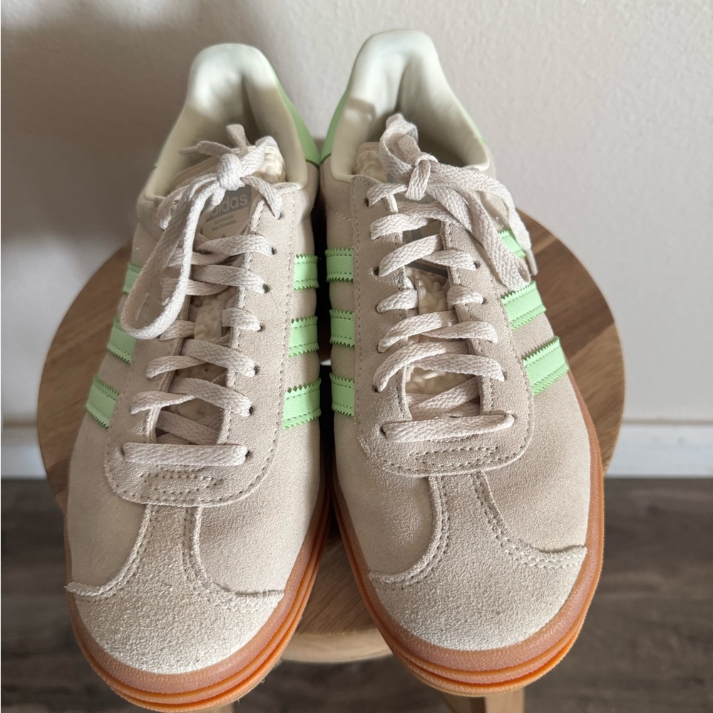 Adidas Gazelle Bold Sneaker in Mint & Beige - Picture 4 of 7